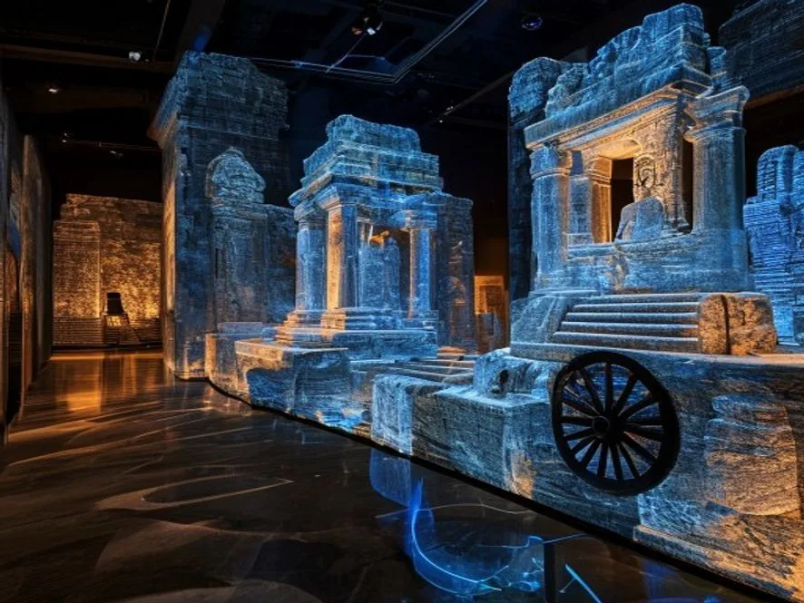 Hampi virtual museum 3D projection